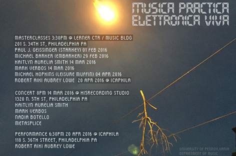 Robert Aiki Aubrey Lowe to perform at University of Pennsylvania electronic music series image