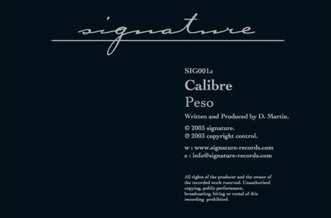 Calibre to reissue the first Signature Recordings 12-inch image