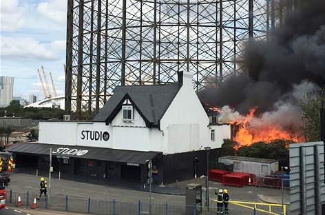 Fire damages London's Studio 338 image