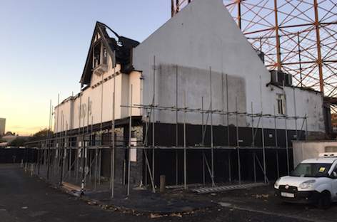 Rebuilding work begins on fire-damaged Studio 338 in London image