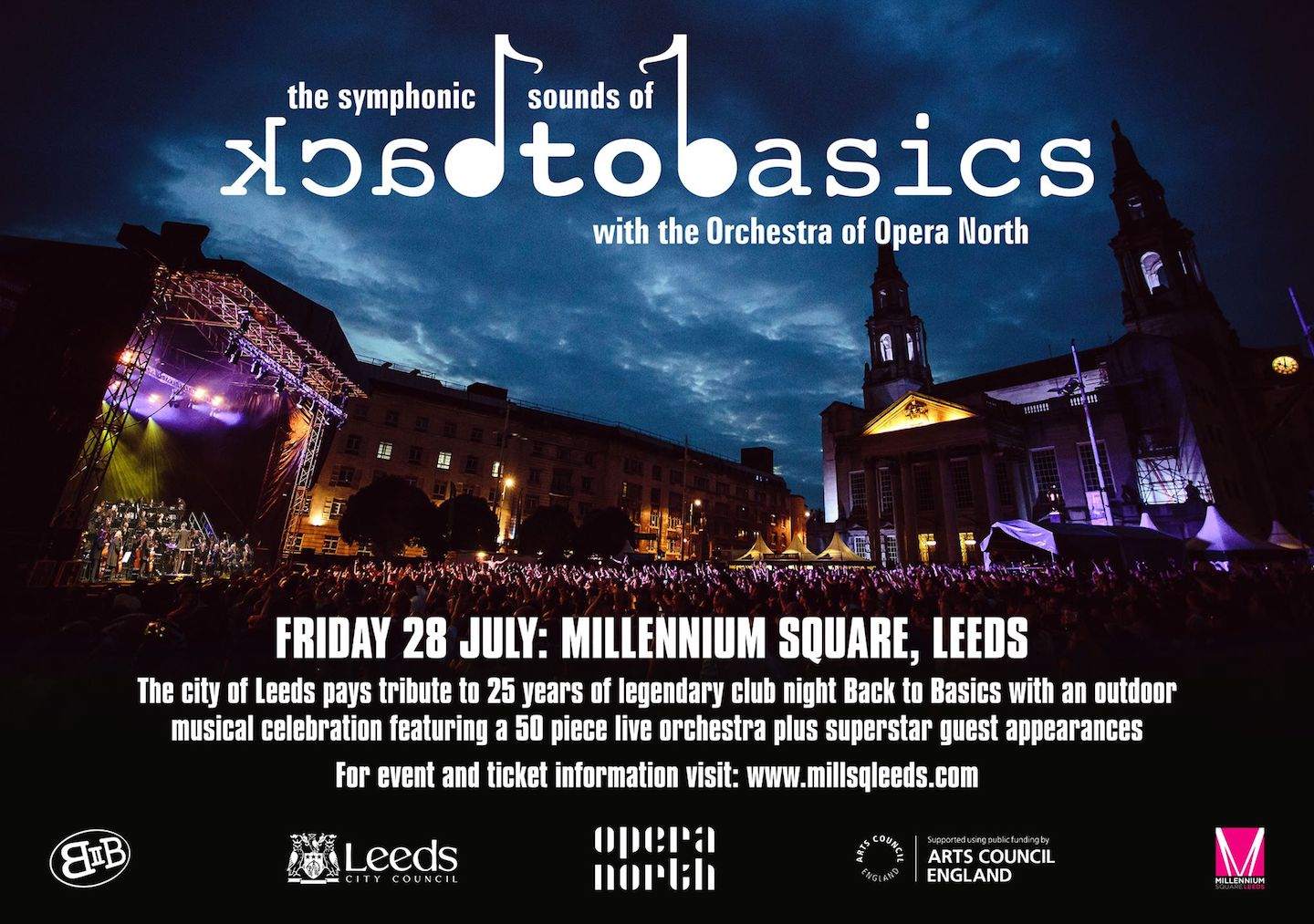 Back To Basics celebrates 25 years with orchestra concert at Leeds Millennium Square image