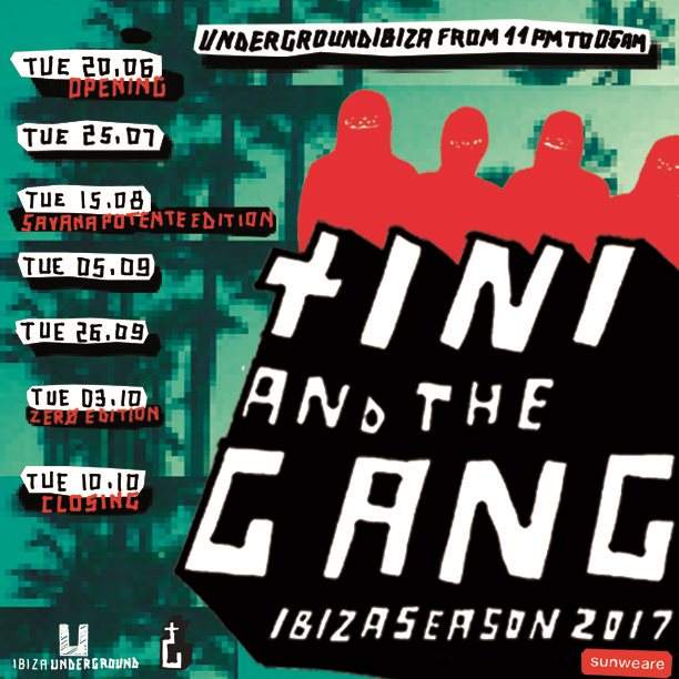tINI And The Gang back at Ibiza Underground in 2017 image