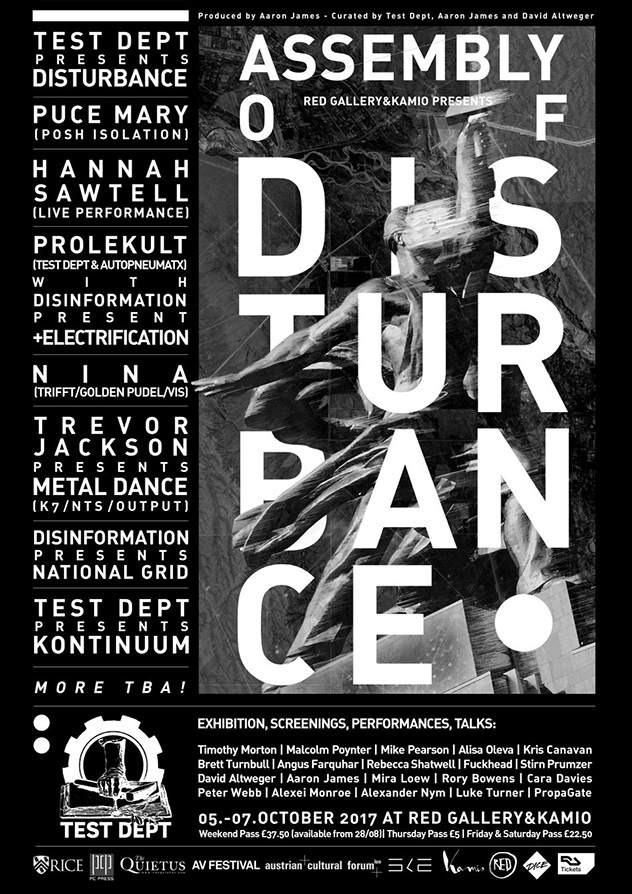 Test Dept to headline new London festival, Assembly Of Disturbance image