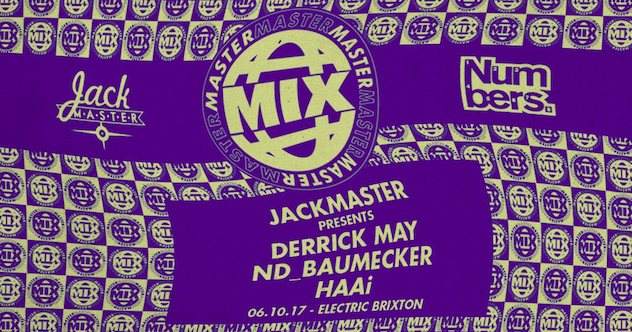 Derrick May to play Jackmaster's Mastermix party at Electric Brixton image