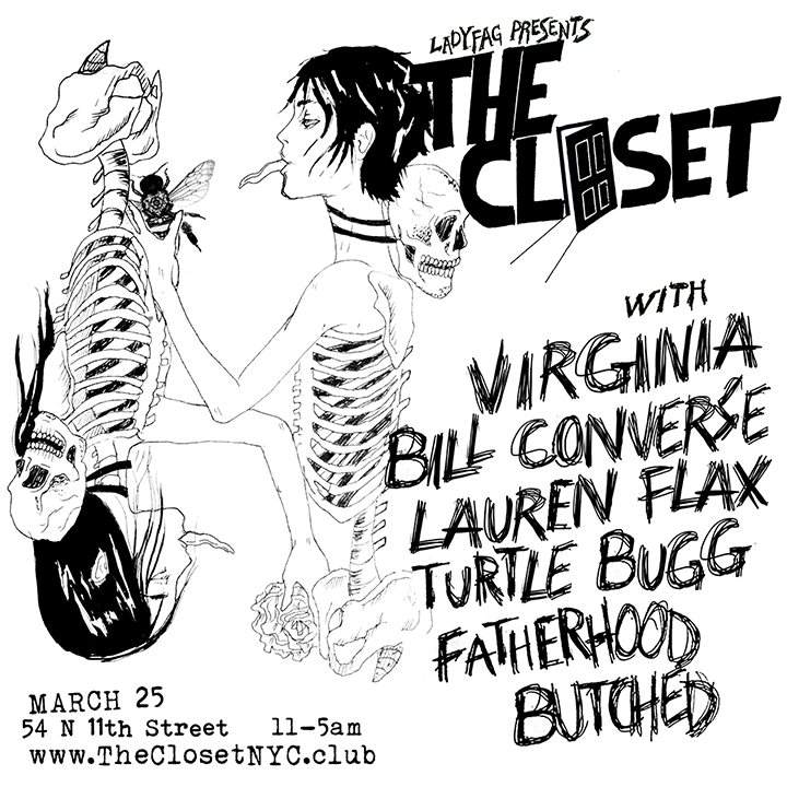 Virginia to play Ladyfag's new party, The Closet, at Schimanski in Brooklyn image