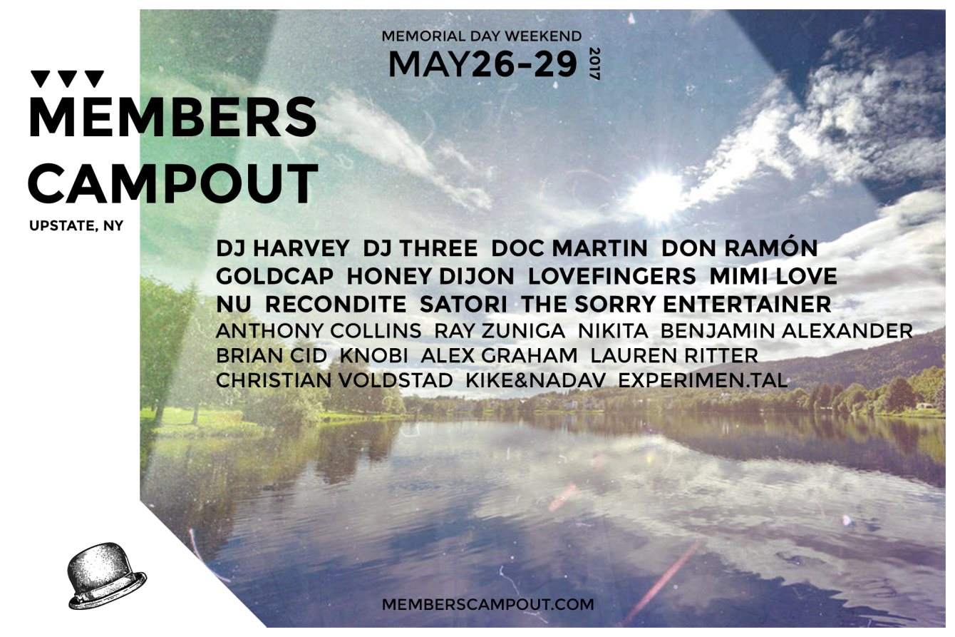DJ Harvey, Recondite booked for Members Campout 2017 in New York image