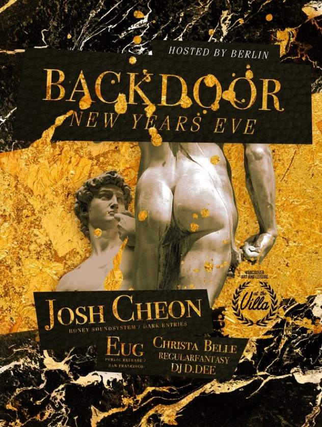 Josh Cheon, Christa Belle, DJ. D.DEE play Backdoor NYE in Vancouver image