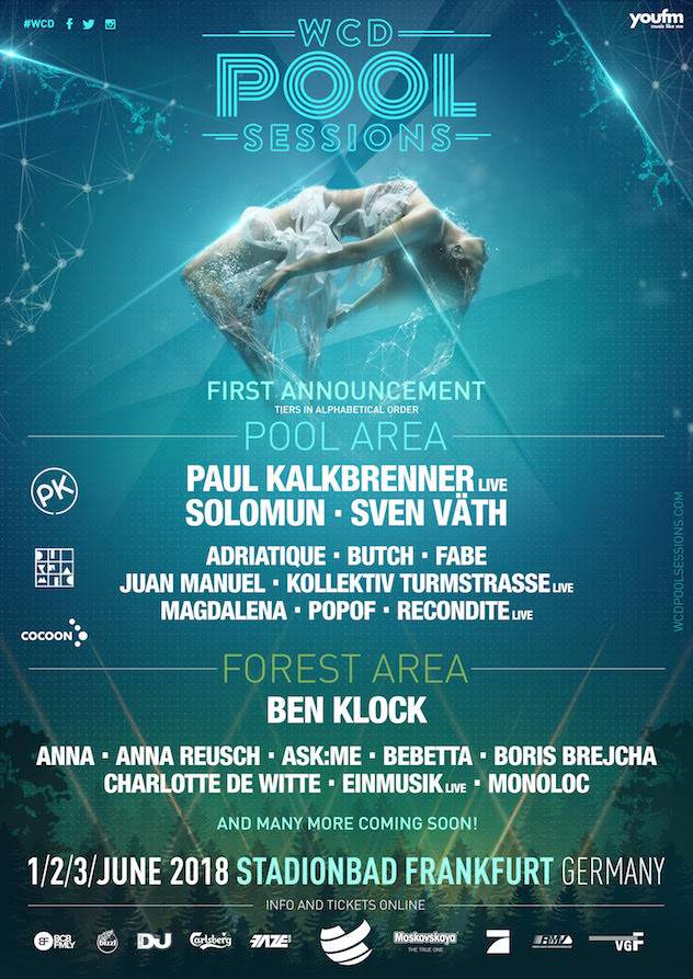 Ben Klock, Recondite announced for WCD Pool Sessions 2018 image