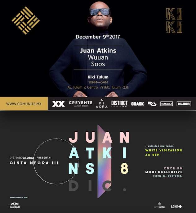 Juan Atkins booked for Mexico City and Tulum next month image