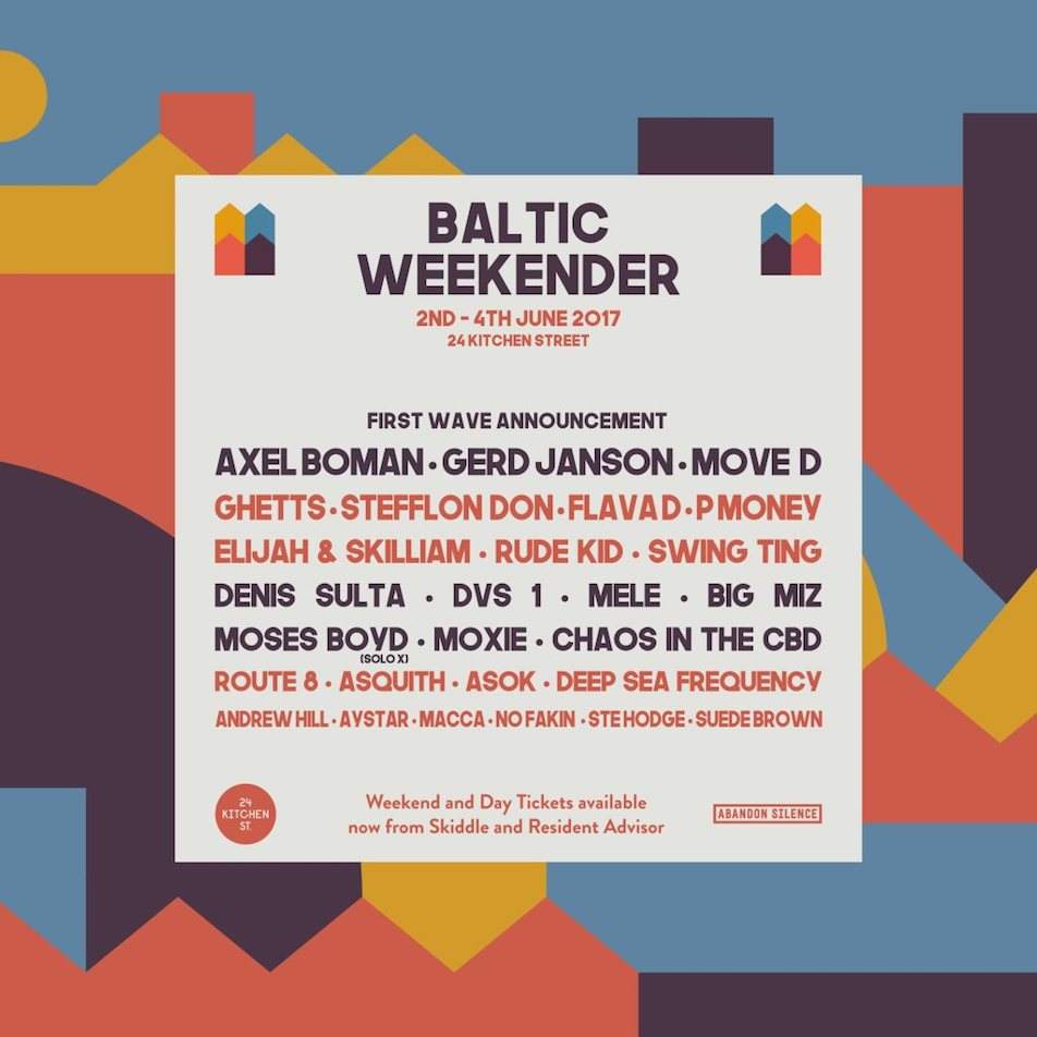 New Liverpool festival, Baltic Weekender, books DVS1, Flava D, Gerd Janson for 2017 image