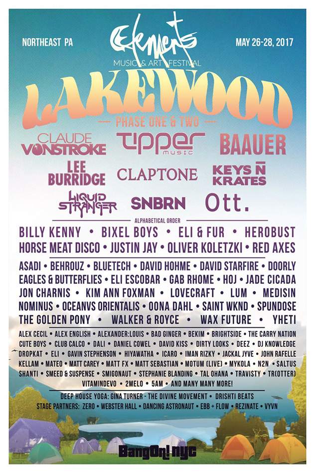 Lee Burridge, Red Axes billed for new Elements Lakewood festival in northeast Pennsylvania image