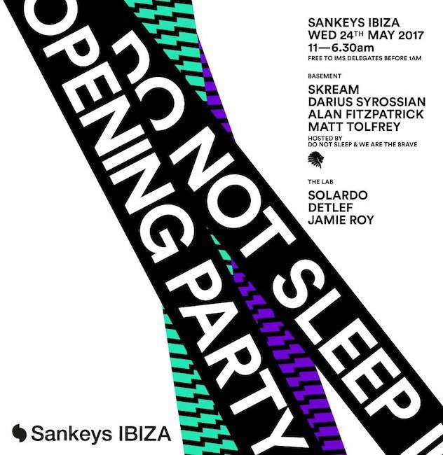 Skream headlines Do Not Sleep opening party at Sankeys Ibiza image