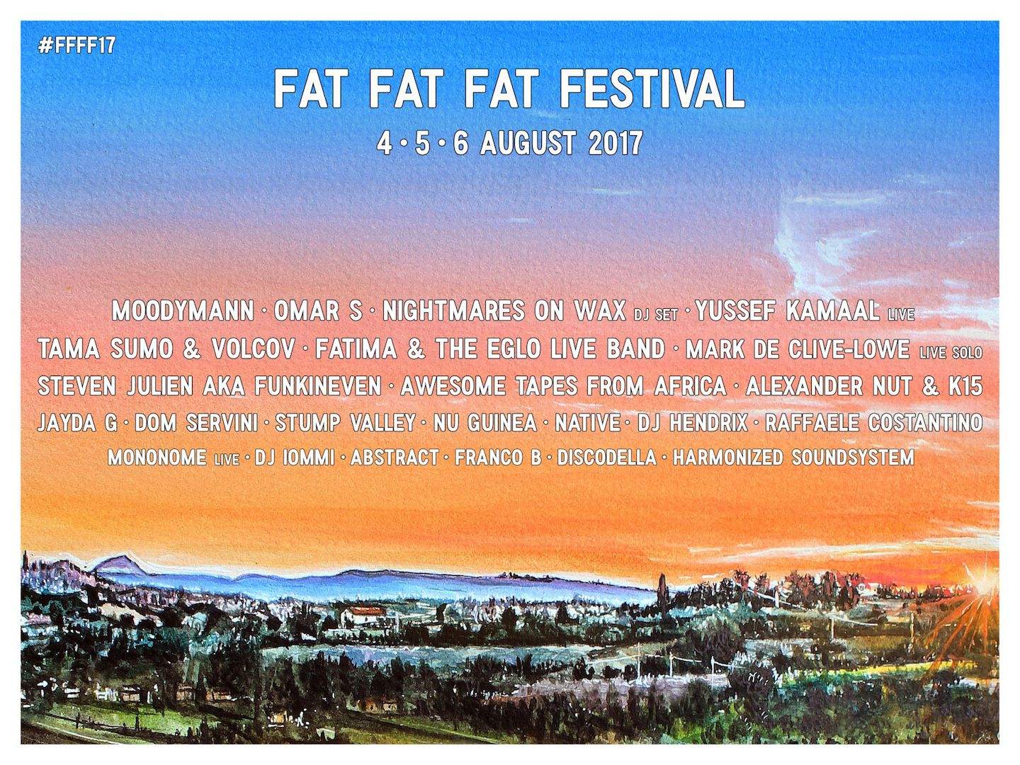 Italy's FAT FAT FAT Festival adds Omar-S, Fatima & The Eglo Live Band for 2017 image