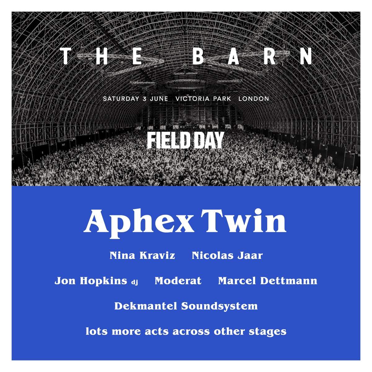Field Day announces full lineup for new stage, The Barn image