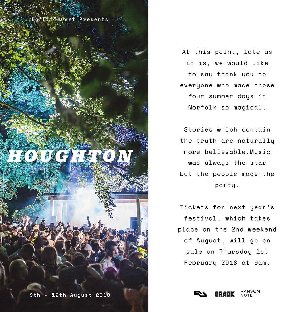 Craig Richards' Houghton Festival is returning in 2018 image