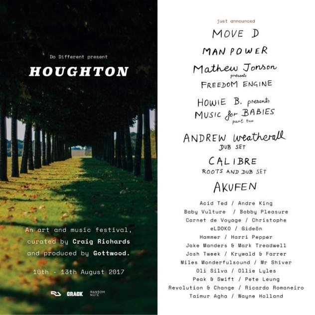 Move D, Akufen, Howie B added to Craig Richards' Houghton festival image