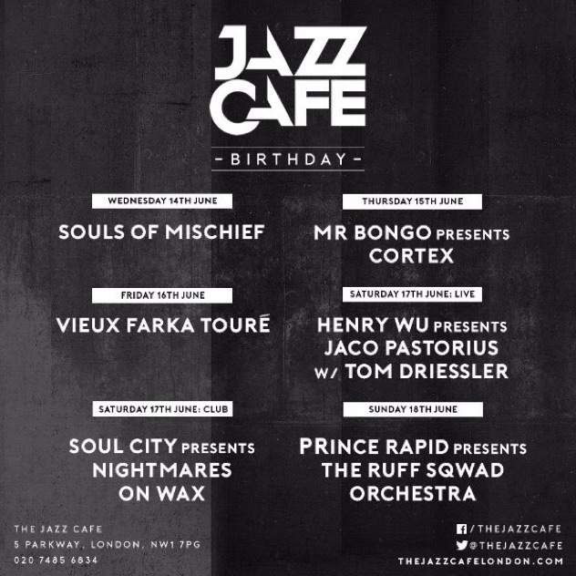 The Jazz Cafe announce week of birthday celebrations image