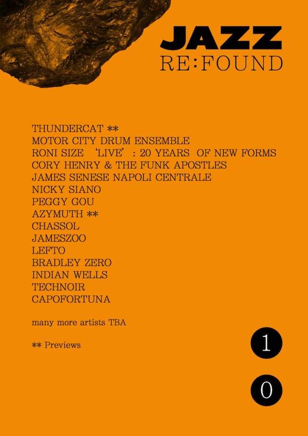 Jazz:Re:Found announce MCDE, Thundercat, Azymuth for 2017 festival image