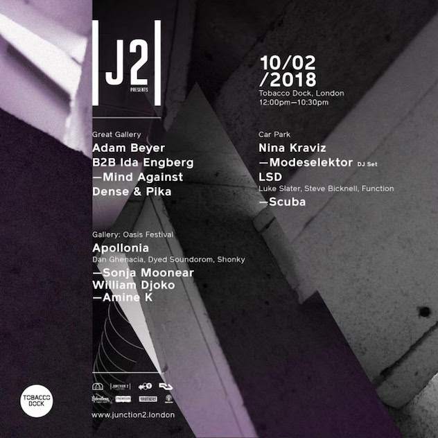 Adam Beyer & Ida Engberg complete lineup for Junction 2 party at London's Tobacco Dock image