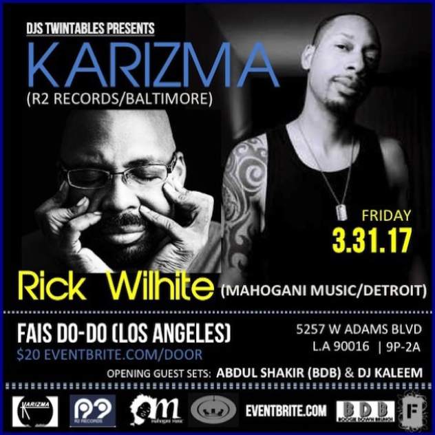 Karizma & Rick Wilhite play Fais Do-Do in LA image