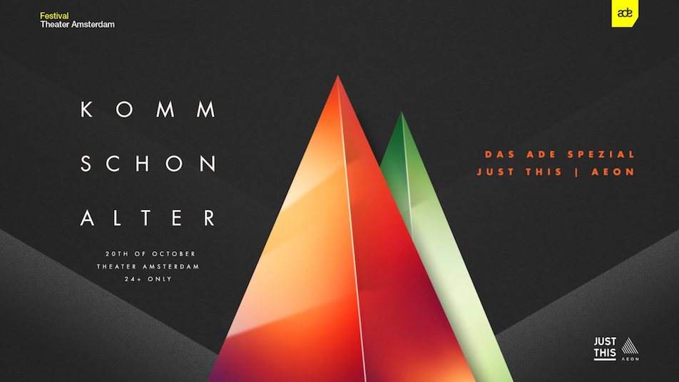 Komm Schon Alter announces ADE party with Agents Of Time, Robag Wruhme image