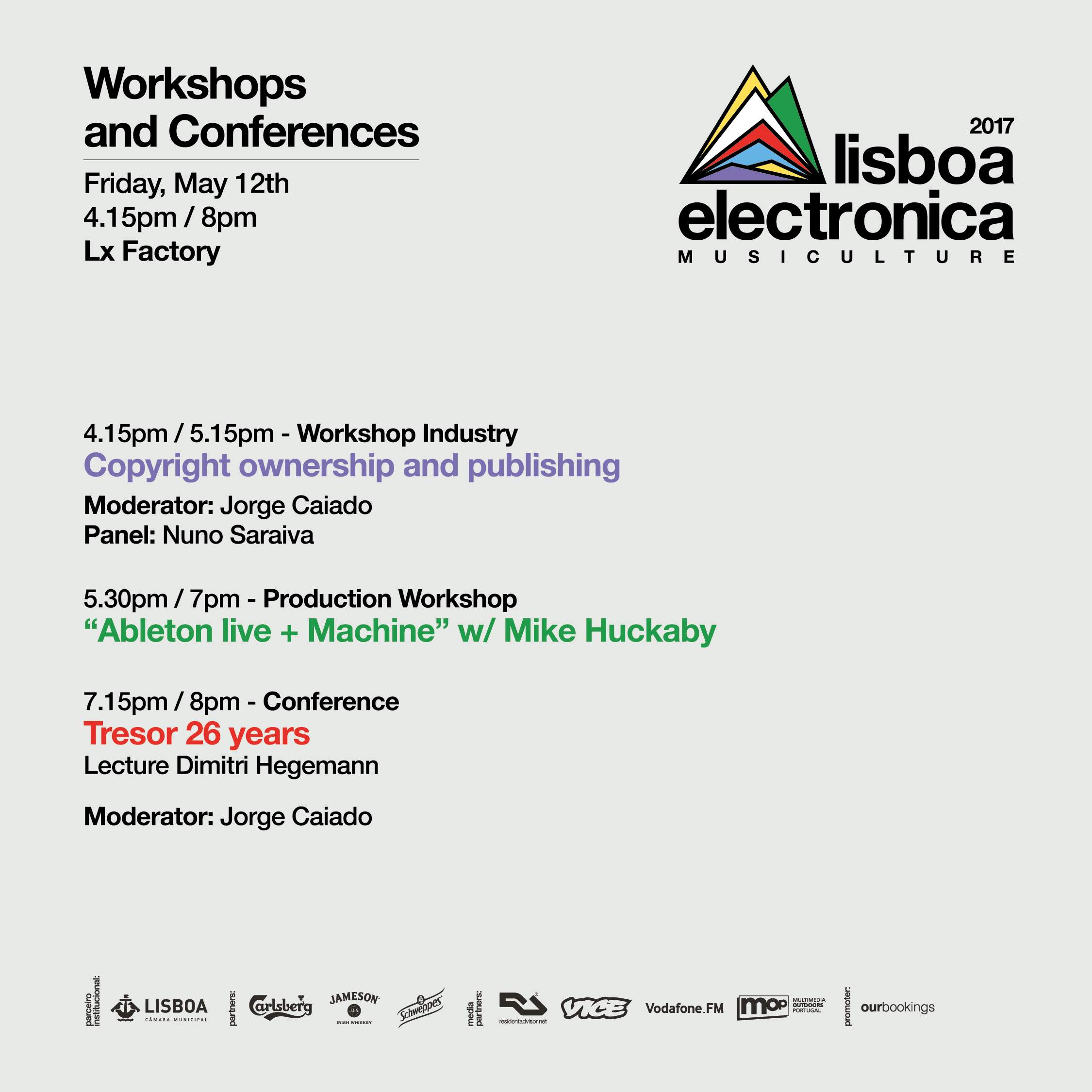 Lisboa Electronica outlines 2017 conference programme with Mike Huckaby, Tresor's Dimitri Hegemann image