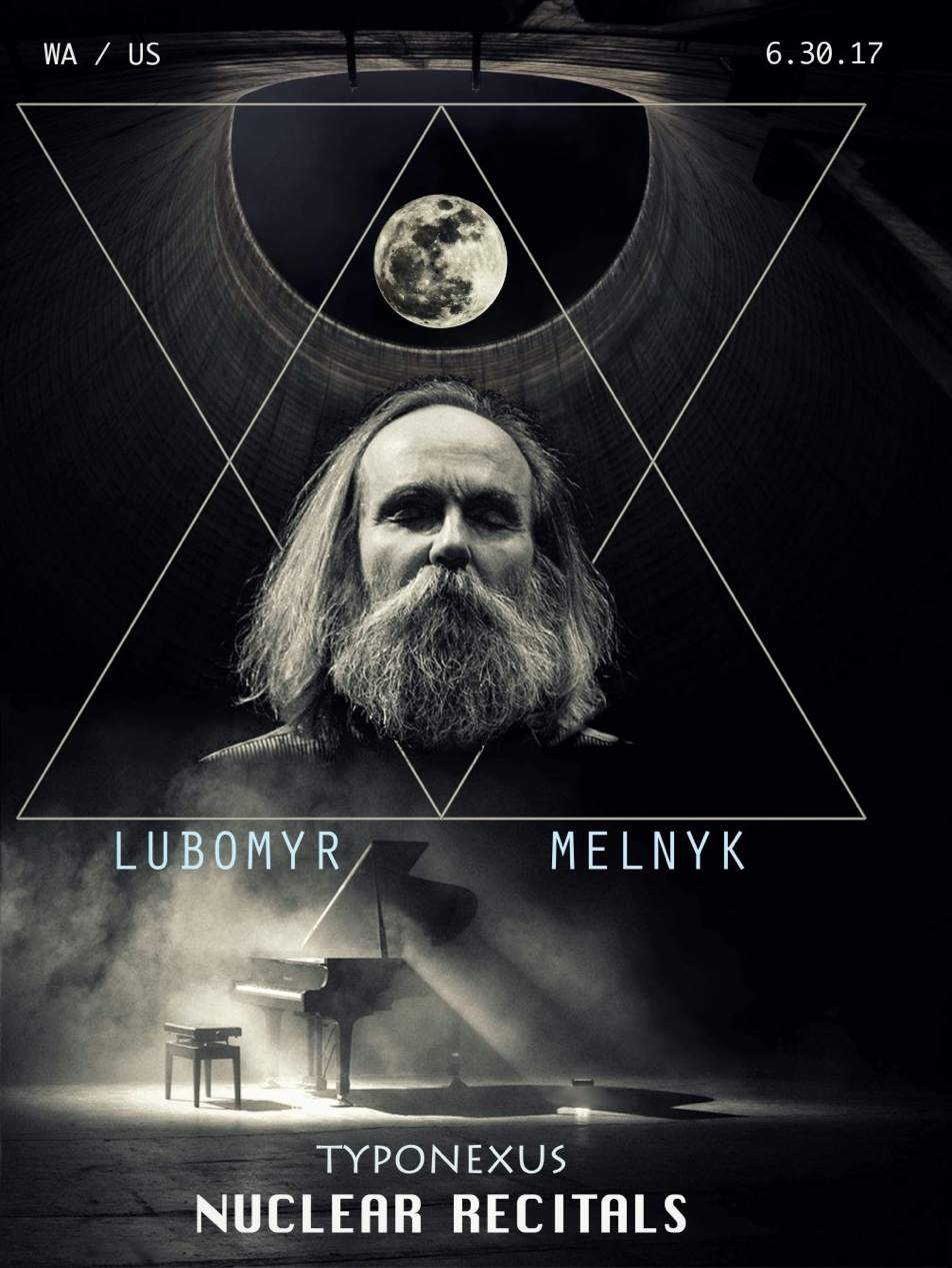 Lubomyr Melnyk plays at a nuclear cooling tower near Seattle image