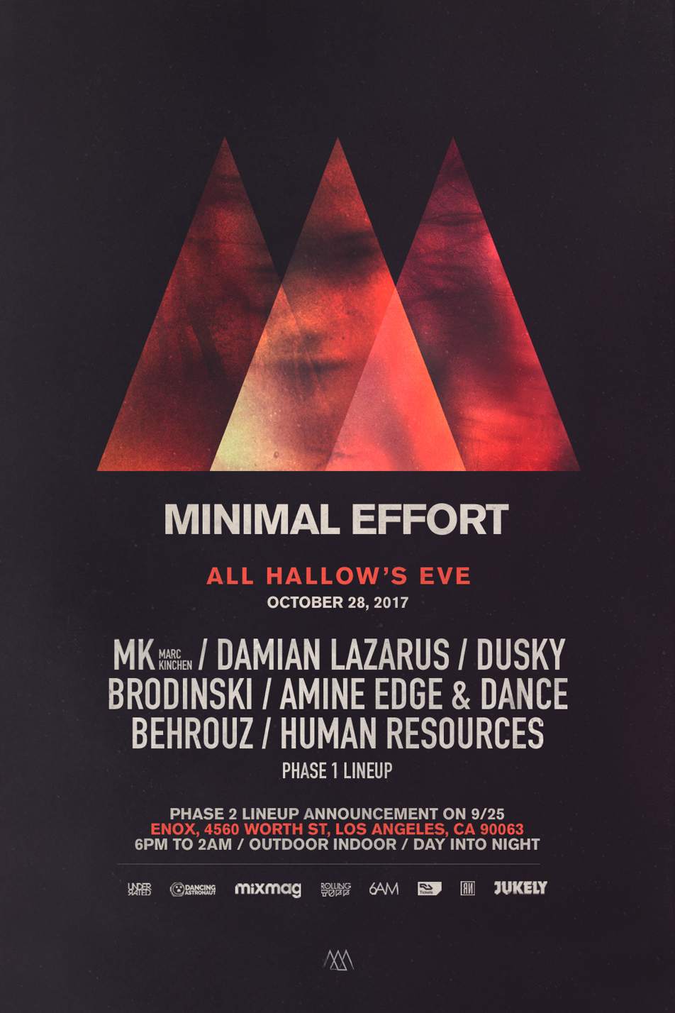 Minimal Effort announces LA Halloween party lineup image