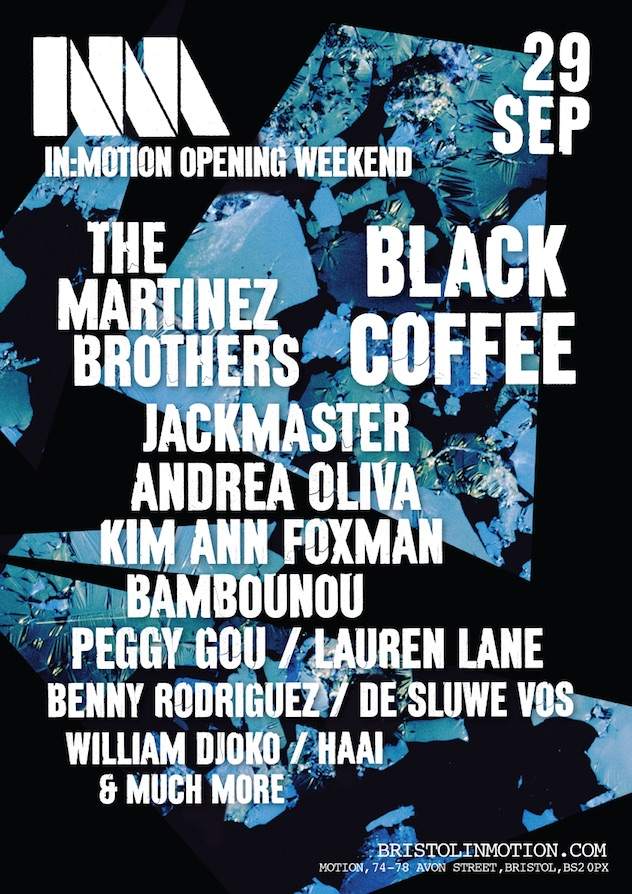 Bristol's In:Motion announces opening weekend with The Martinez Brothers, Jackmaster image