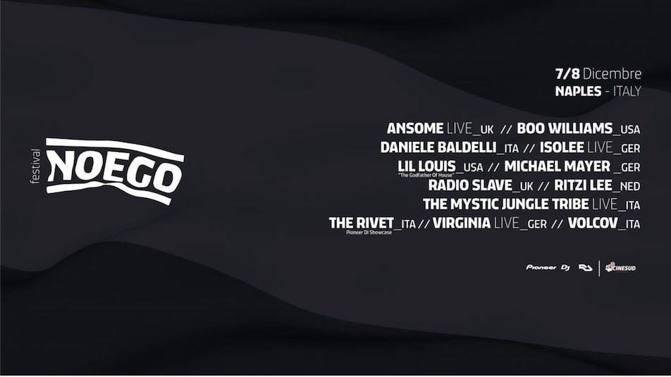New festival NOEGO launches in Naples with Radio Slave, Virginia image