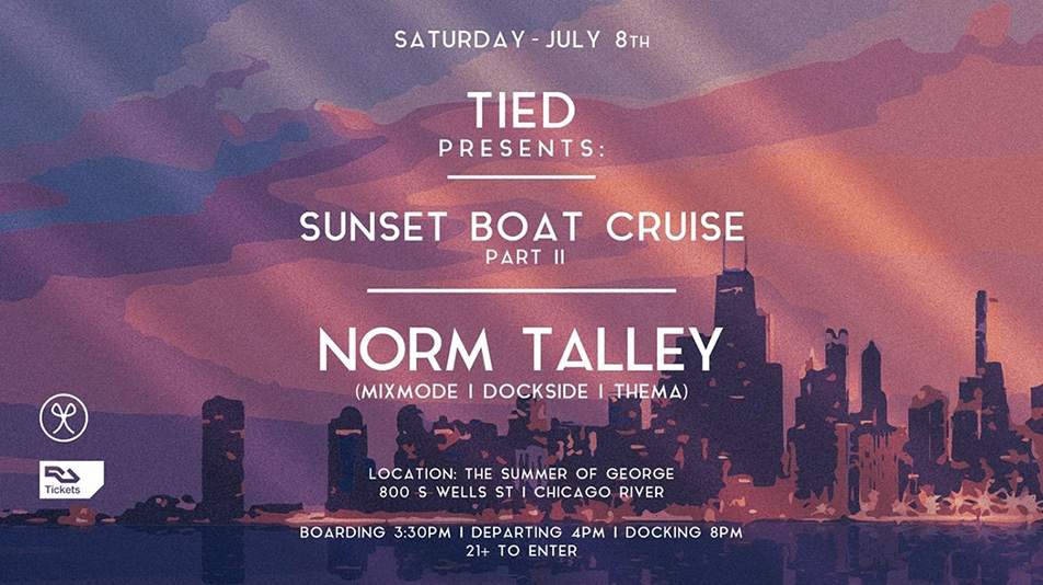Norm Talley plays a Chicago boat party image