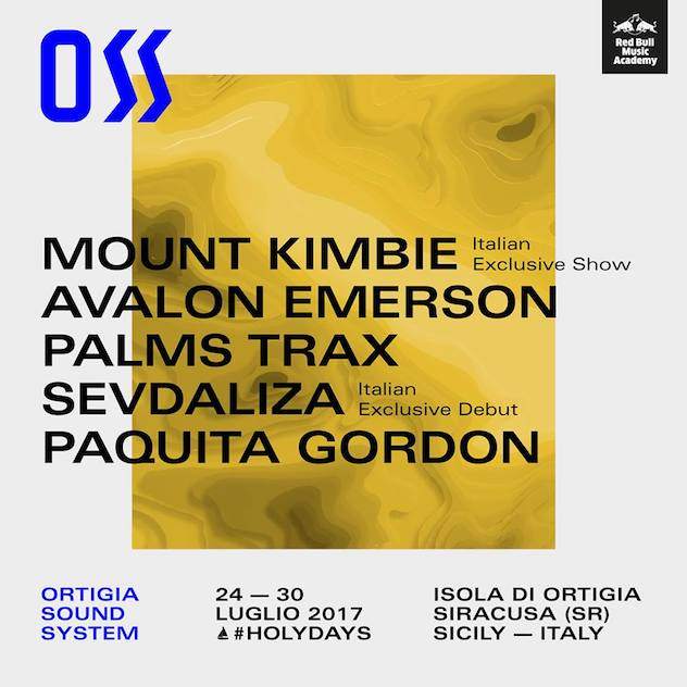 Mount Kimbie, Avalon Emerson to play Ortigia Sound System 2017 image