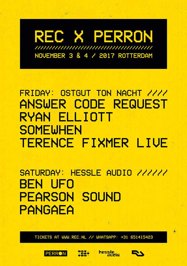 REC. Festival to host Ostgut Ton and Hessle Audio nights at Perron image