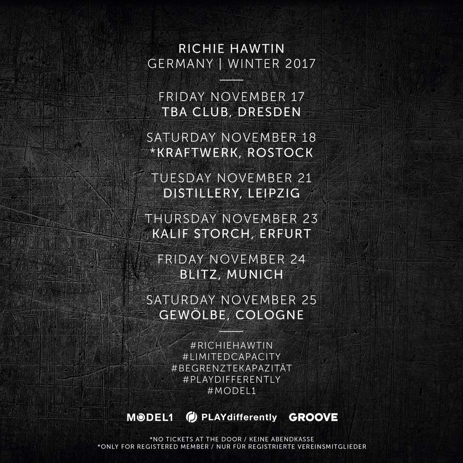 Richie Hawtin is heading on a tour of Germany image