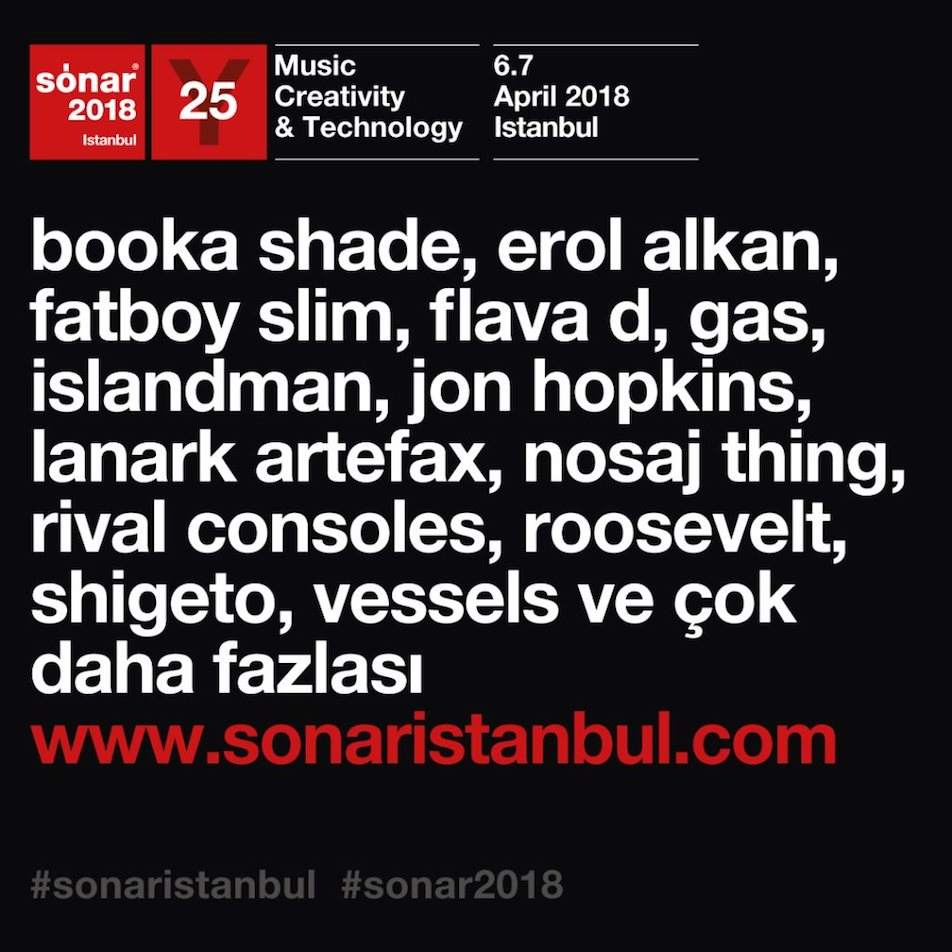 Sónar Istanbul returns in 2018 with Erol Alkan, Gas image