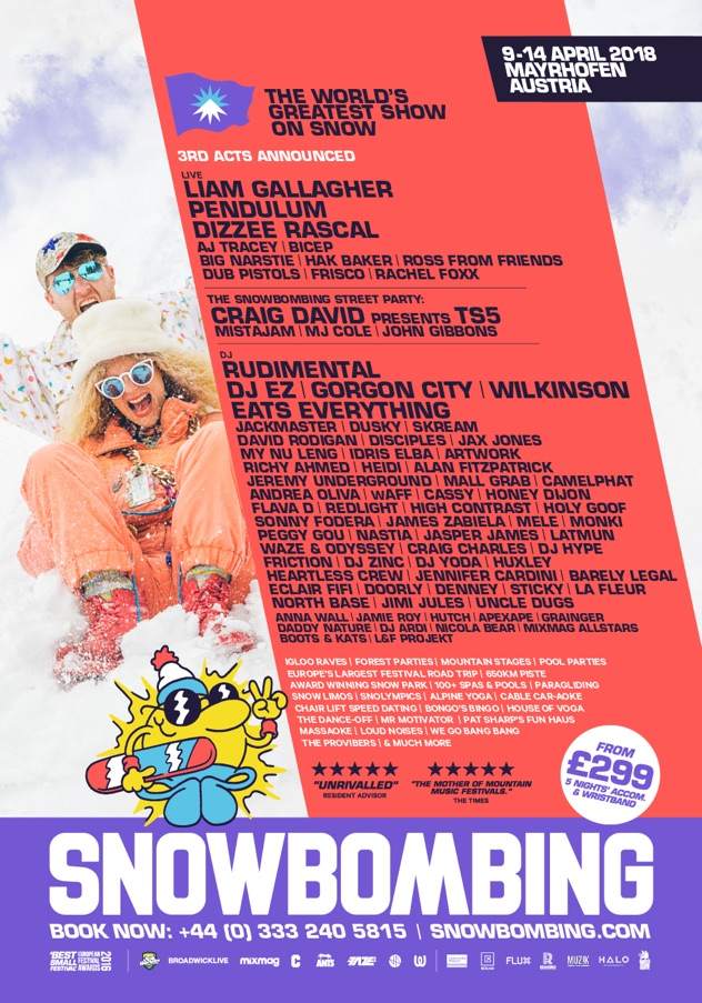 Snowbombing adds more names to 2018 lineup image