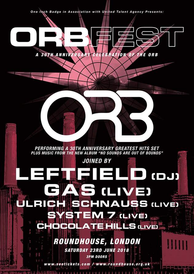 The Orb hosts all-day Orbfest event in London featuring Gas, Ulrich Schnauss image