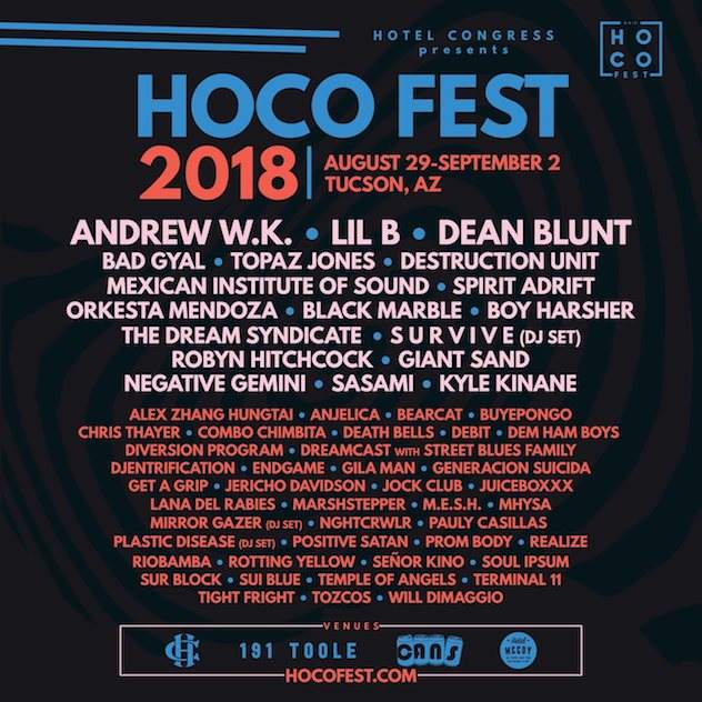 Tucson's Hoco Fest announces 2018 lineup image