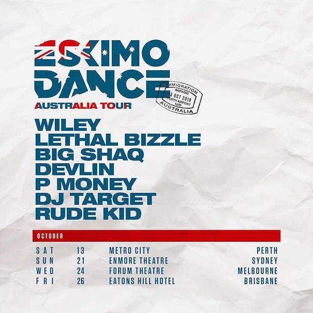 Wiley heads up Eskimo Dance Australian tour image