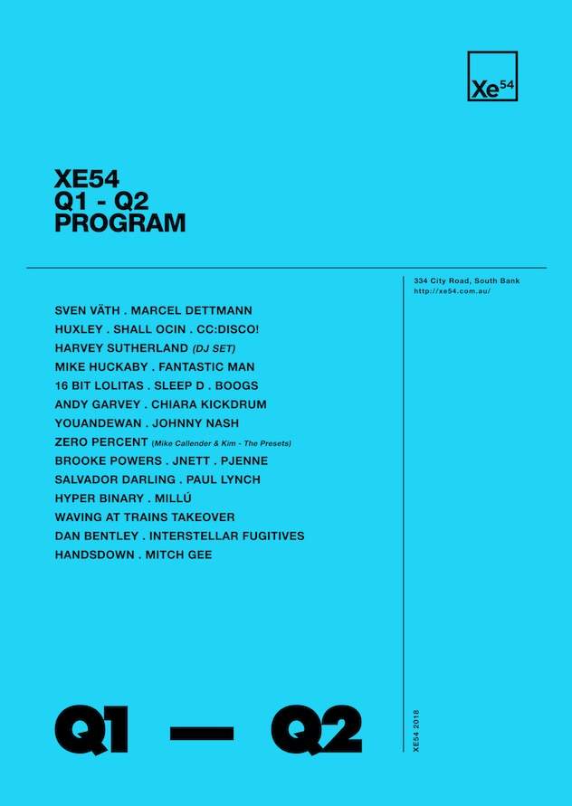 Marcel Dettmann, Mike Huckaby, Sven Väth to play Melbourne's XE54 image