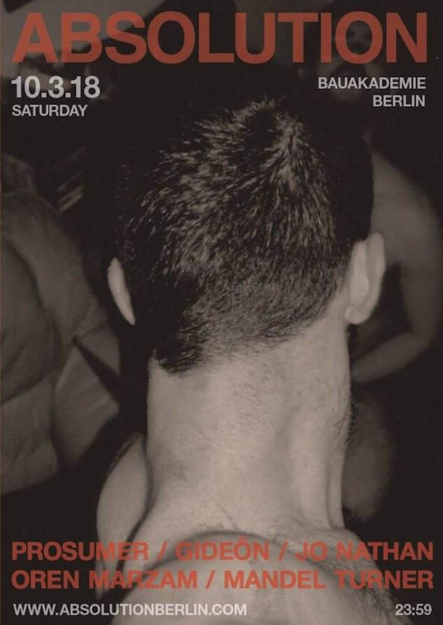 Berlin party Absolution back after 18-month hiatus with Gideön, Prosumer image