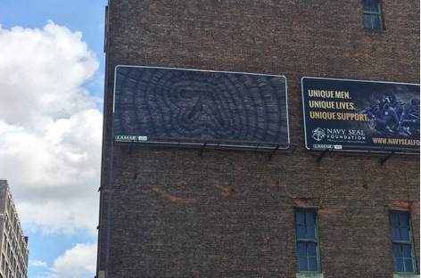 Aphex Twin logo appears on building in New York City image