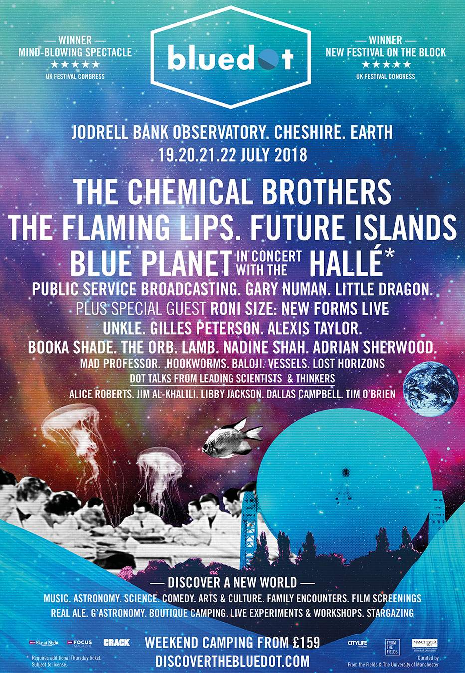 Chemical Brothers, Roni Size, The Orb booked for bluedot 2018 image