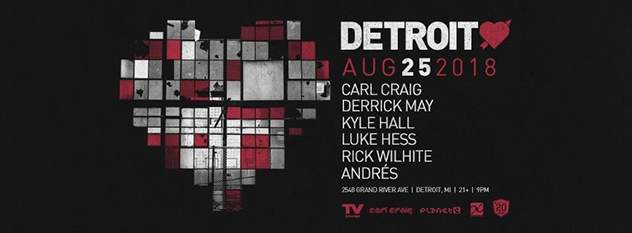 Andrés, Kyle Hall join Carl Craig at Detroit Love party in Detroit image