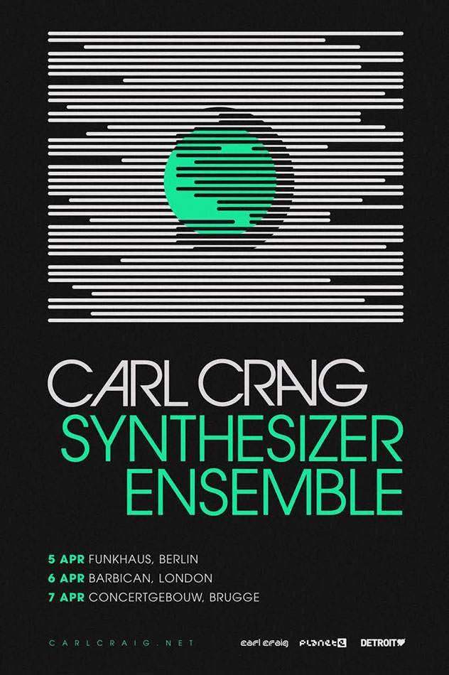 Carl Craig Synthesiser Ensemble tours Europe image