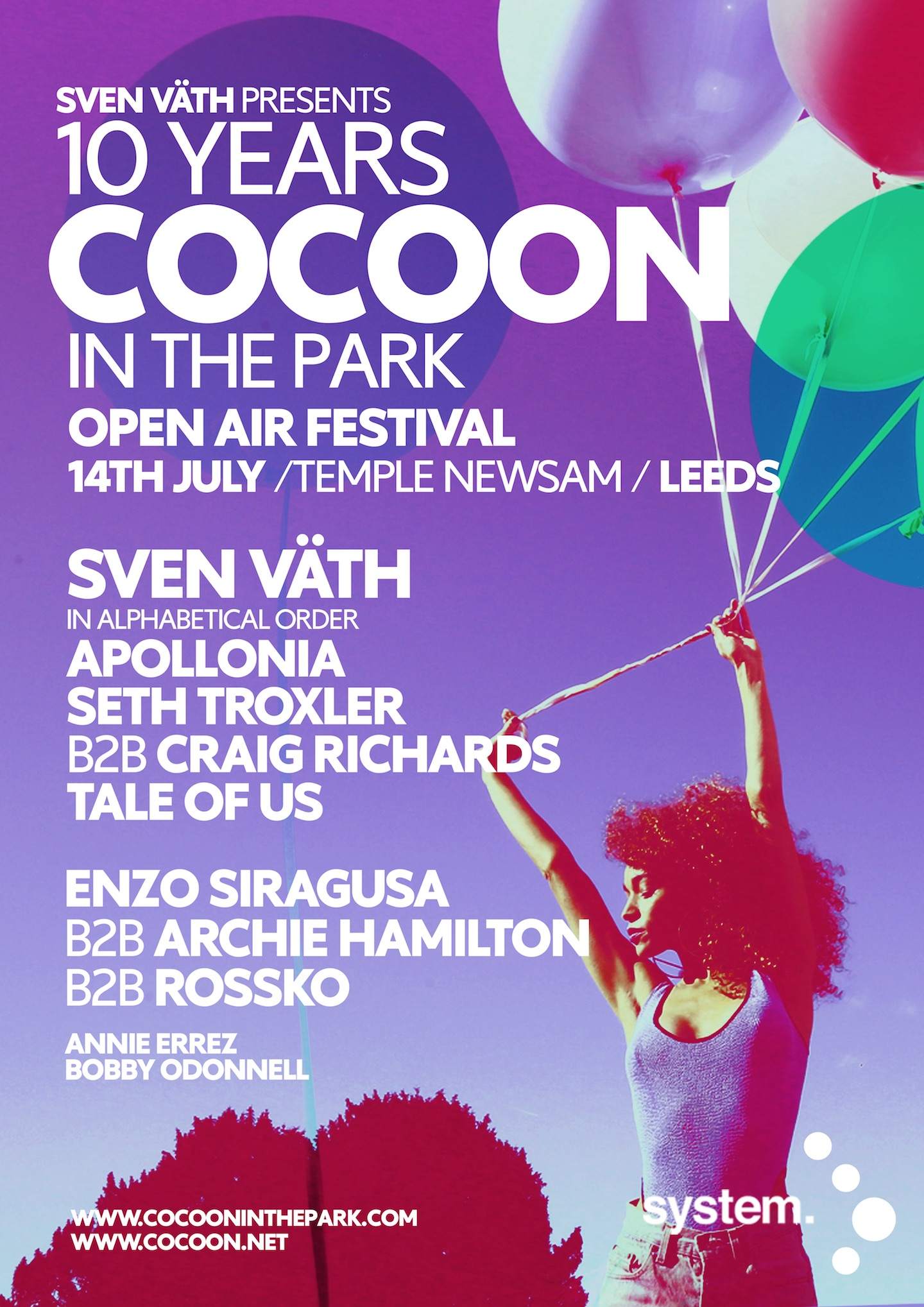 Cocoon In The Park turns ten in 2018 with Sven Väth, Tale Of Us image