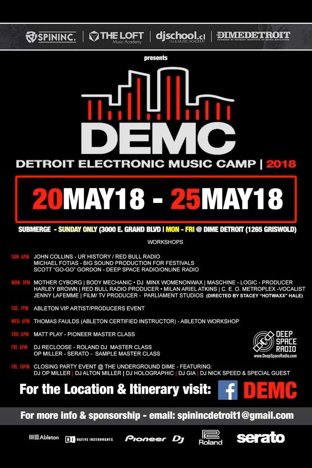 Juan Atkins, Recloose, DJ Minx teach free workshops at Detroit Electronic Music Camp 2018 image