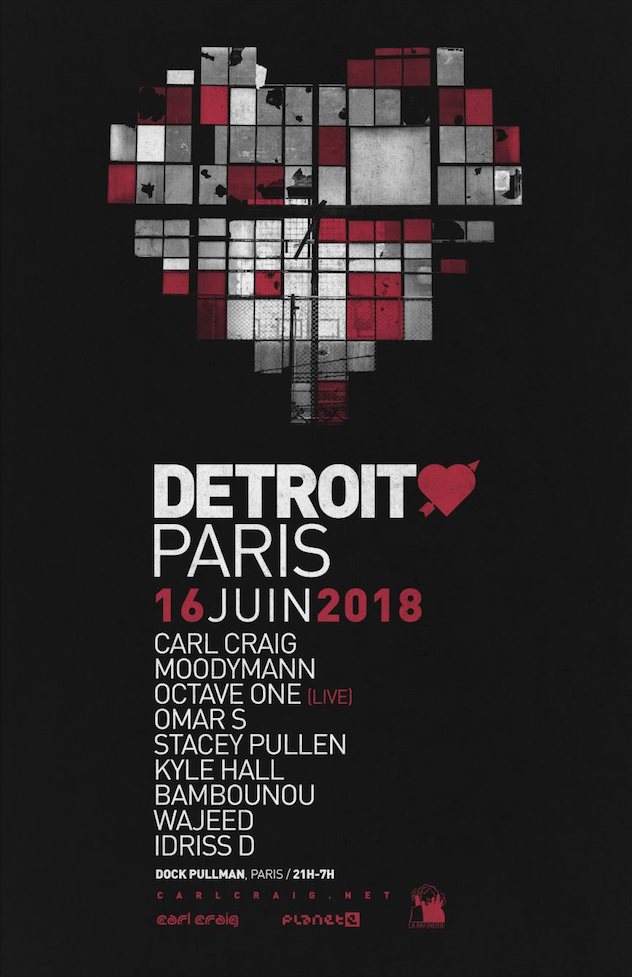 Moodymann, Carl Craig, Omar-S billed for Detroit Love in Paris image