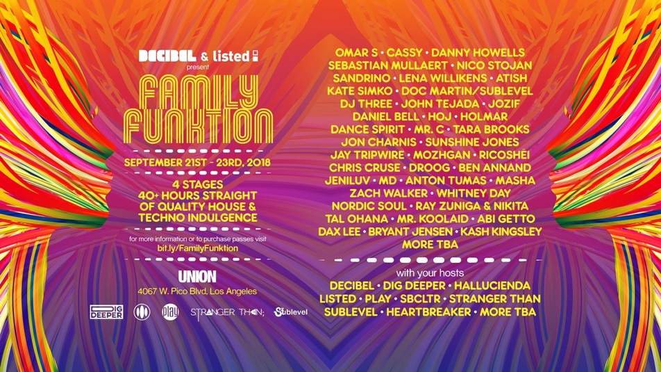 Decibel Festival and Listed announce new weekender in Los Angeles, Family Funktion image