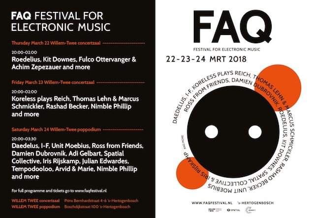 I-F, Roedelius, Ross From Friends to play FAQ Festival 2018 image